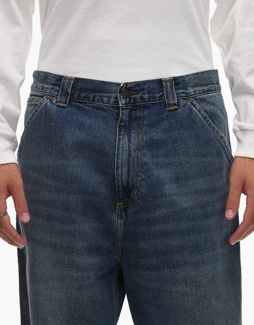 Vaqueros azul oscuro de corte suelto con lavado vintage Single Knee OG de Carhartt WIP, 5 de 5