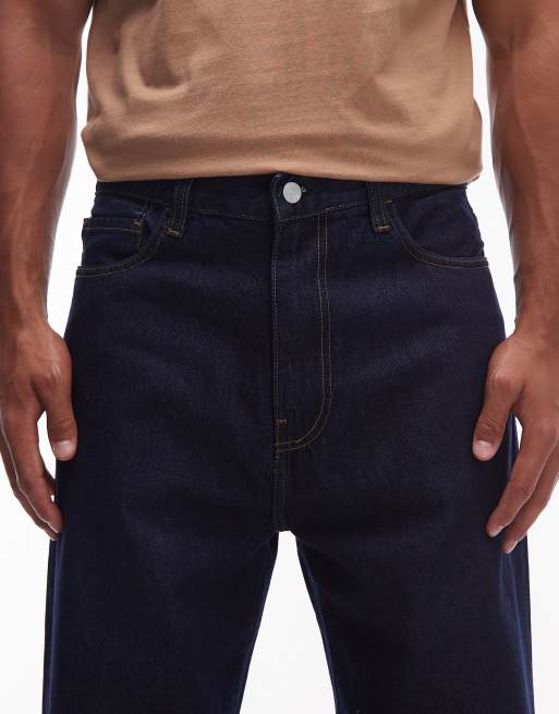 Vaqueros azul oscuro de corte tapered suelto Landon de Carhartt WIP, 4 de 5