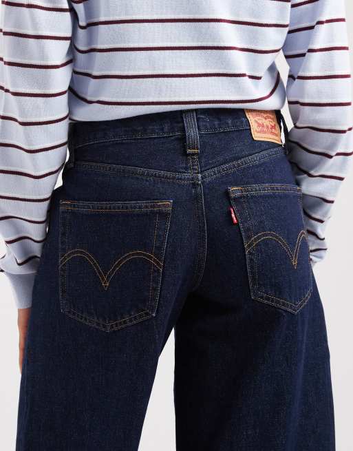 Vaqueros azul oscuro de pernera ancha holgada '94 de Levi's , 4 de 5