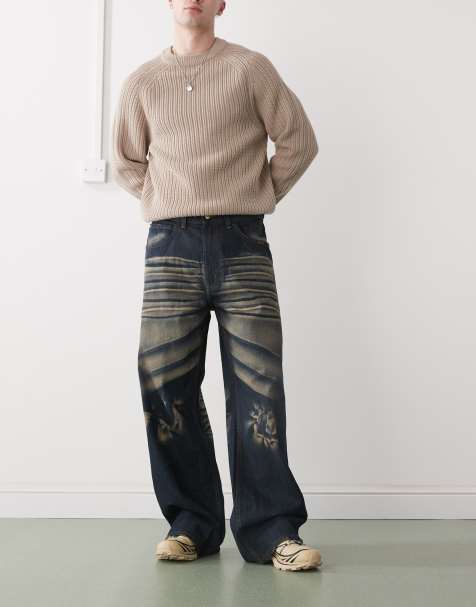 Vaqueros azul oscuro holgados con lavado intenso Looser de Cheap Monday - view 1