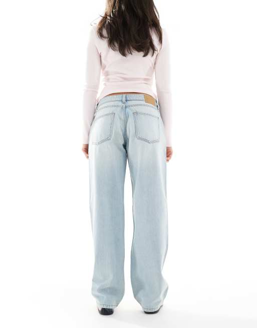 Vaqueros azul sensación de talle bajo y corte recto curvado de Cotton On, 3 de 5