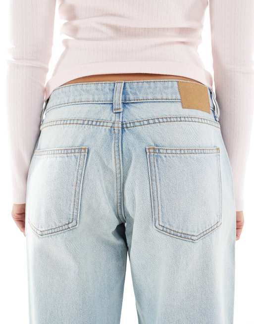 Vaqueros azul sensación de talle bajo y corte recto curvado de Cotton On, 5 de 5
