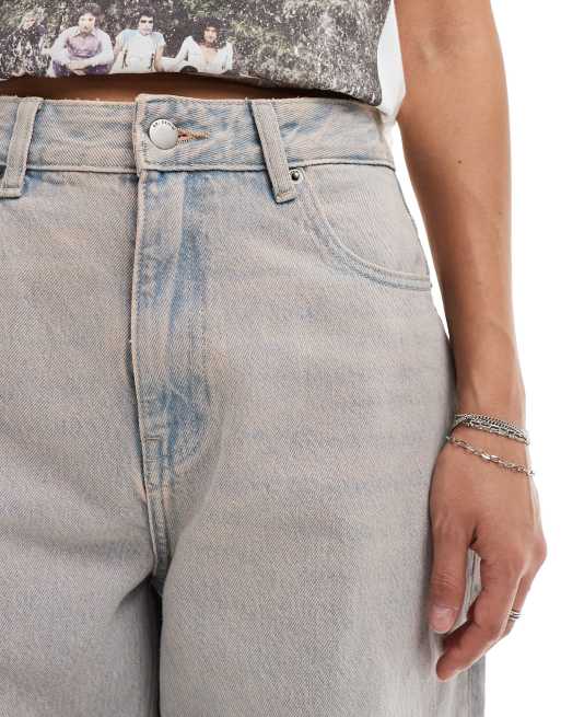 Vaqueros azul tintado claro de corte boyfriend ancho holgado con lavado melocotón Donna de Dr Denim, 4 de 5