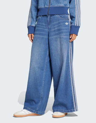 Vaqueros azules de corte ancho Adilenium de adidas Originals | ASOS