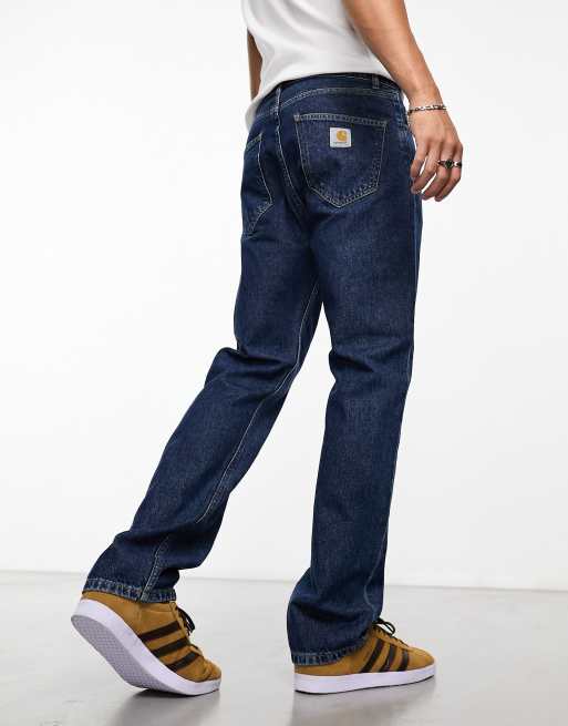 Vaqueros azules de corte recto holgado con acabado lavado Nolan de Carhartt WIP, 4 de 4