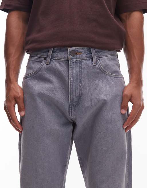 Vaqueros azules de corte recto holgado con lavado a la piedra Frontier de Wrangler, 5 de 5