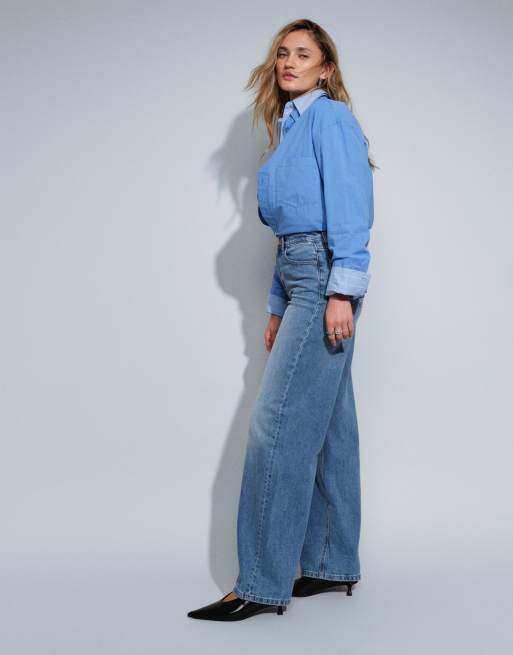 Vaqueros azules de corte recto slim y talle alto con lavado oscuro Layla de Tommy Jeans, 2 de 5