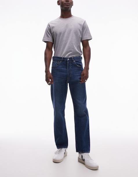 Vaqueros azules de corte tapered holgado con lavado oscuro Coast de ARKET - view 1