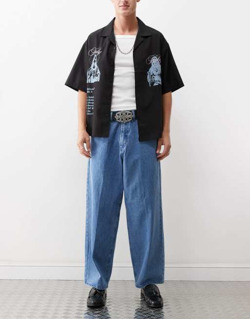 Vaqueros azules holgados con lavado a la piedra Bigwig de Obey