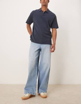 Vaqueros azules muy holgados con lavado claro de ASOS DESIGN - view 1