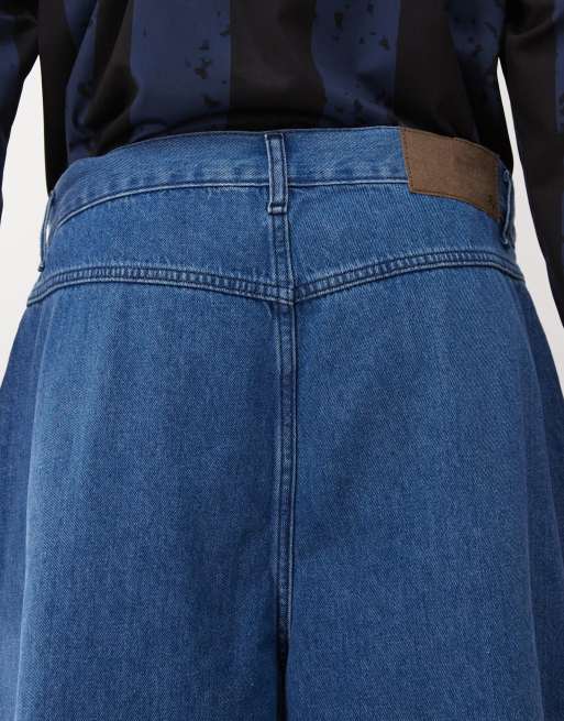 Vaqueros azules unisex de pernera ancha holgada de Reclaimed Vintage, 4 de 5