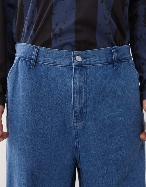 Vaqueros azules unisex de pernera ancha holgada de Reclaimed Vintage, 5 de 5