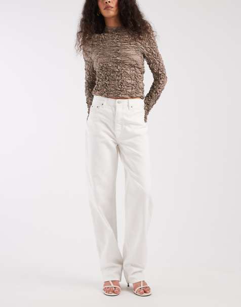 Vaqueros beis arena de corte recto slim y talle alto Layla de Tommy Jeans - view 1