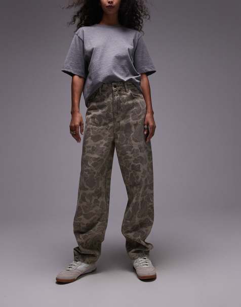 Vaqueros beis de corte tapered con estampado de camuflaje Duck Orell de Carhartt WIP - view 1