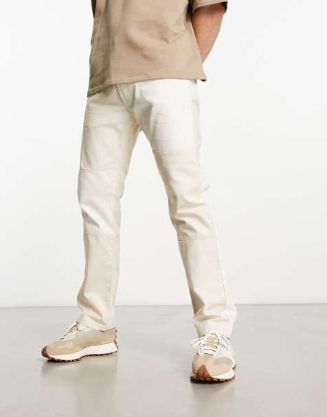 Vaqueros beis holgados con estampado de patchwork de PacSun - view 1