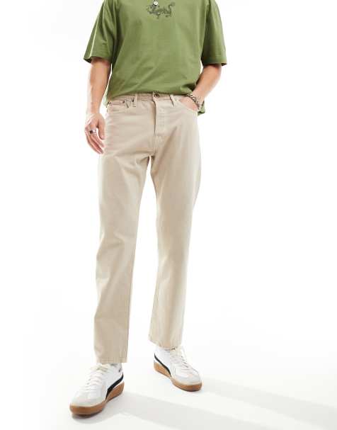 Vaqueros beis lavado de corte recto Chris de Jack & Jones - view 1