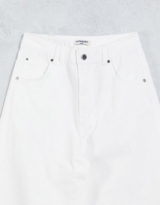 Vaqueros blancos capri de pernera ancha de Superdry, 3 de 4