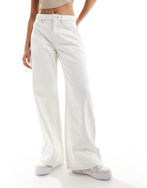Vaqueros blancos de pernera ancha Original Classic de Cotton On 