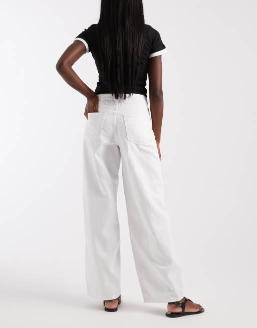 Vaqueros blancos de pernera recta y talle medio Gianna de ONLY, 2 de 5
