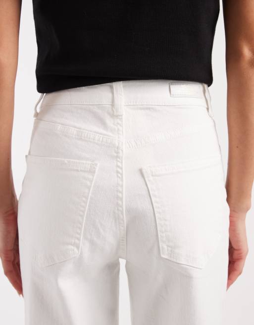 Vaqueros blancos de talle alto y pernera ancha Juicy de ONLY, 5 de 5