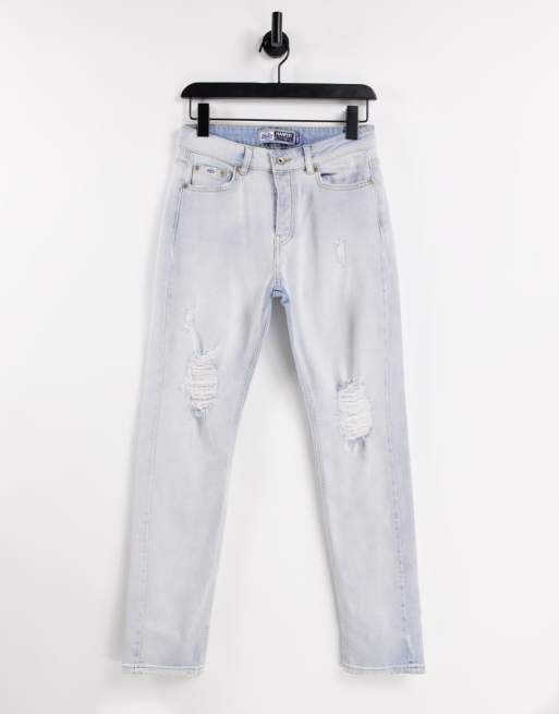 Vaqueros boyfriend azul claro Harper de Superdry