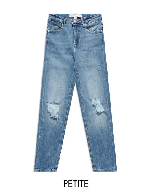 Vaqueros boyfriend en azul medio lavado de Miss Selfridge Petite
