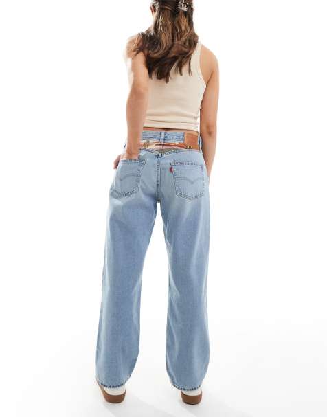 Vaqueros capri azul claro de estilo años 90 con bordado desértico 501 de Levi's (parte de un conjunto) - view 1