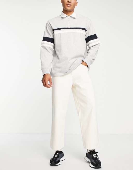 Vaqueros capri color crudo de corte amplio de ASOS DESIGN