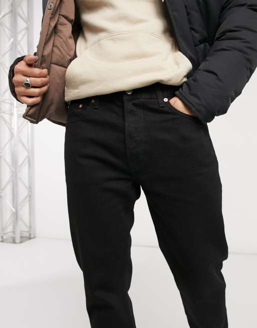 Vaqueros capri de corte holgado en negro Tuned Pine de Weekday, 3 de 4