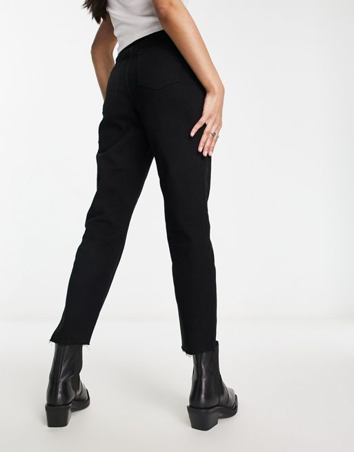 Pantalones capri negro azulado de corte recto Easy de ASOS DESIGN