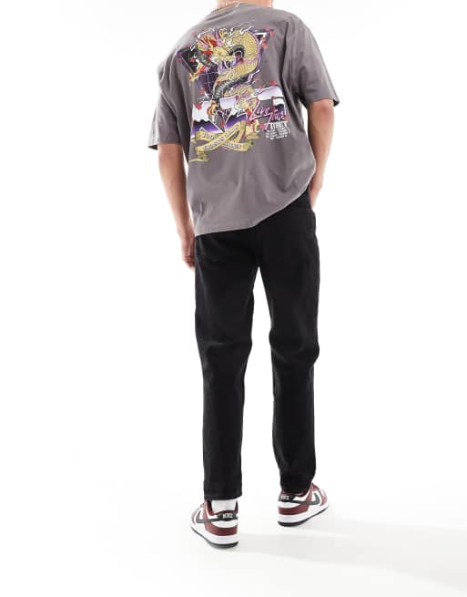 Vaqueros capri negros de pernera recta de ASOS DESIGN, 3 de 5