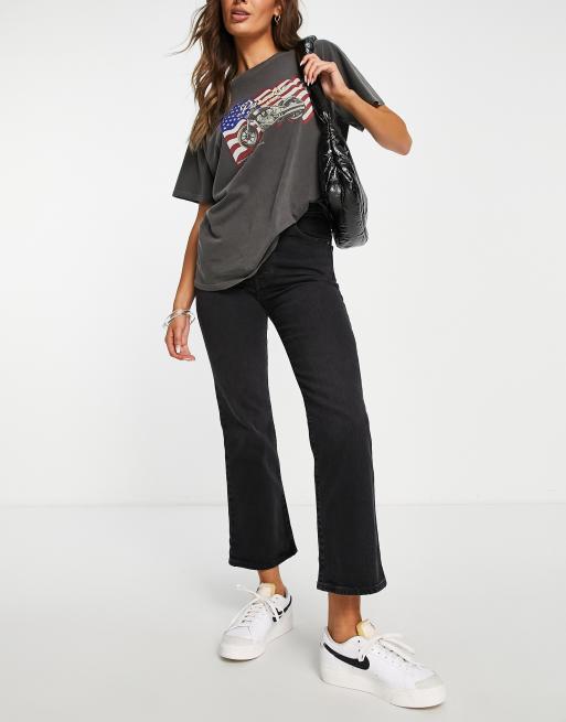 Vaqueros capri negros Ribcage de Levi's