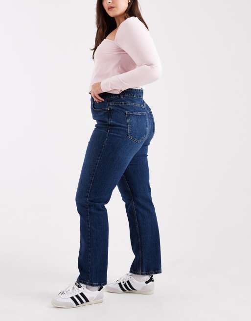 Vaqueros color azul medio rectos de New Look Curve, 3 de 5