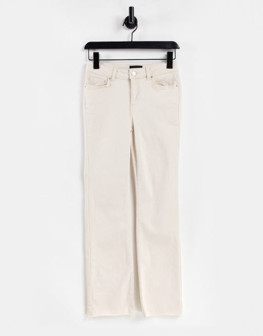 Vaqueros color crema de campana de Vero Moda