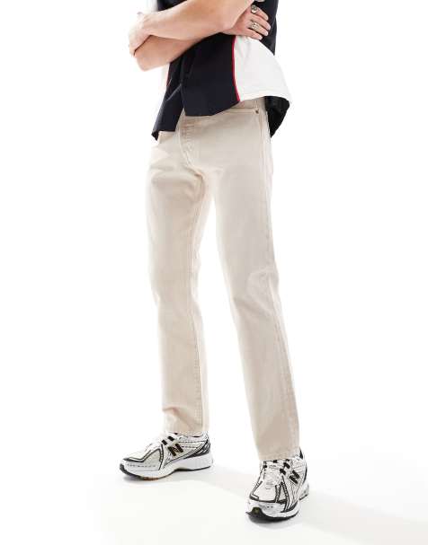 Pantalon roto blanco hombre shop