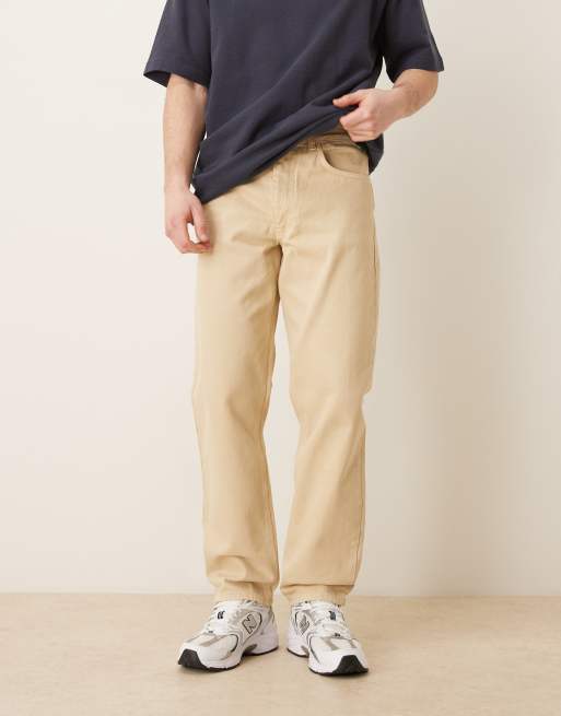 Vaqueros color crudo de corte recto de ASOS DESIGN