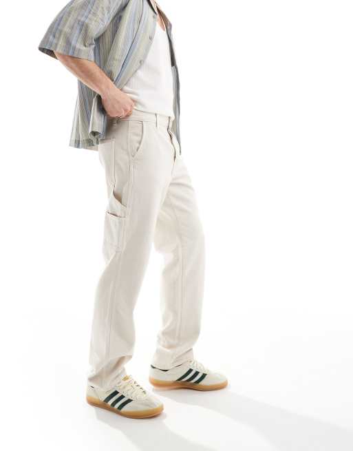 Vaqueros color crudo de corte recto y estilo carpintero Edge de ONLY & SONS