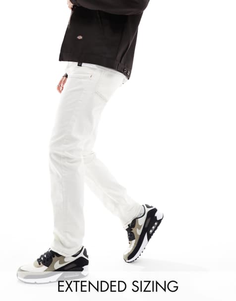 Vaqueros blancos para hombre Vaqueros pitillo blancos ASOS