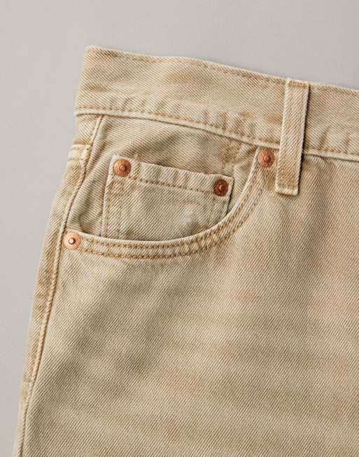 Vaqueros color piedra de pernera ancha y talle muy alto Ribcage de Levi's, 6 de 7