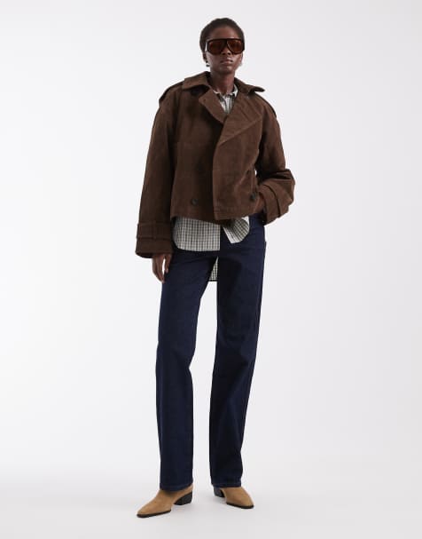 Vaqueros cómodos elásticos de pernera recta con acabado enjuagado de ASOS DESIGN Tall - view 1