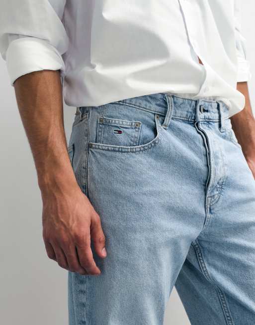Vaqueros con lavado azul claro de corte recto estándar Otis de Tommy Jeans, 4 de 8