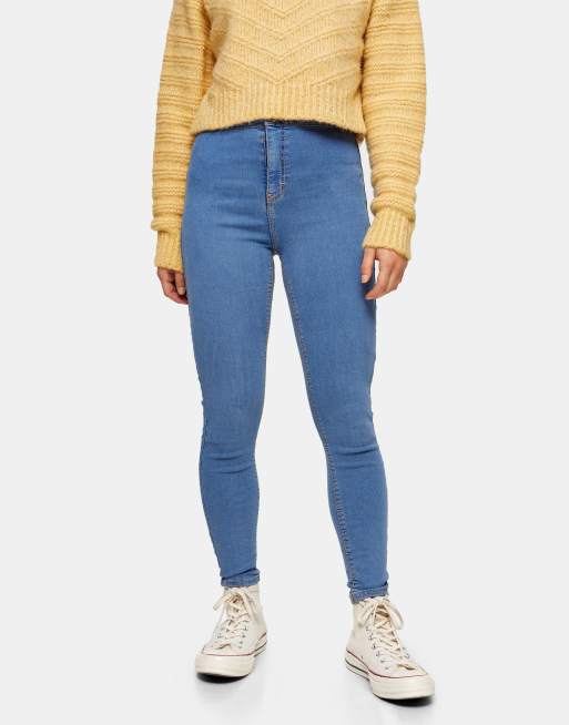 Vaqueros con lavado descolorido Joni de Topshop Petite