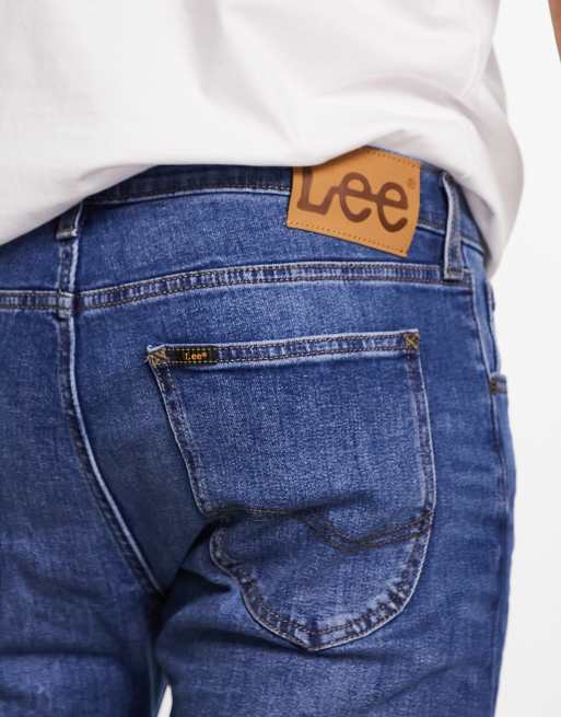 Vaqueros con lavado medio vintage de corte tapered slim Luke de Lee, 3 de 4