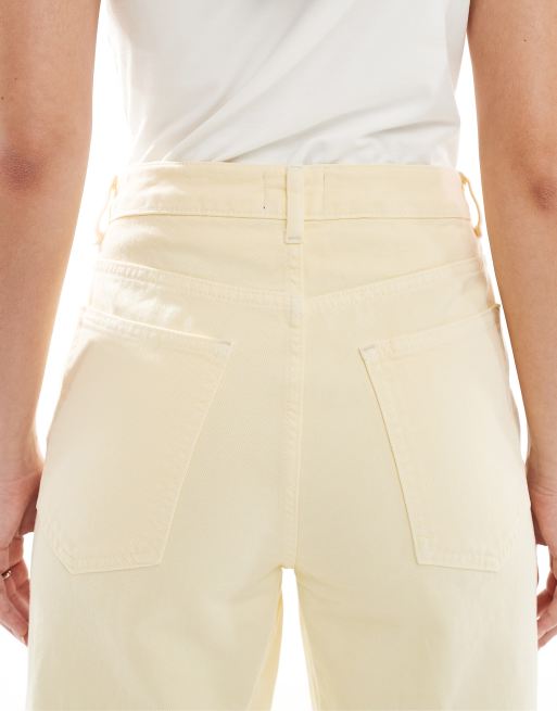 Vaqueros dad amarillo pastel de ASOS DESIGN, 4 de 5
