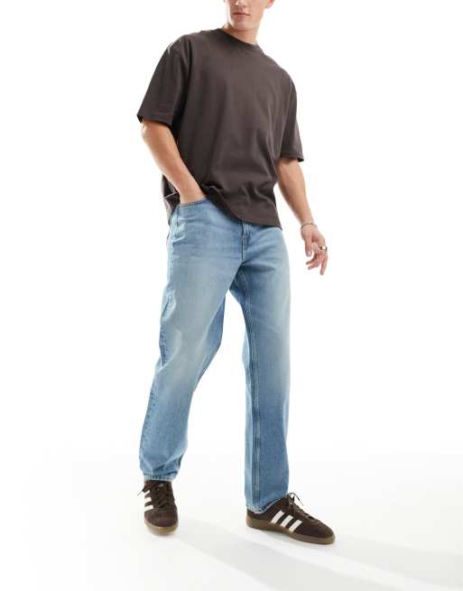 Vaqueros dad color azul desgastado claro de ASOS DESIGN