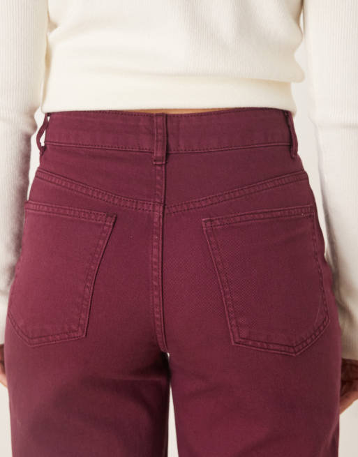 Vaqueros dad color ciruela de ASOS DESIGN, 5 de 5
