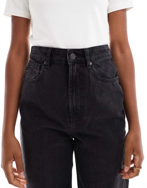 Vaqueros dad negro lavado de pernera ancha de ASOS DESIGN Tall, 4 de 5