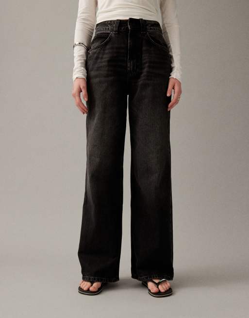 Vaqueros dad negros de pernera ancha de ASOS DESIGN, 4 de 7