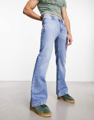 Genérico Vaqueros Hombre Lavado Con Cremalleras Rojas Y Color Barro