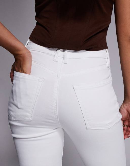 Vaqueros de campana blancos de talle alto Good Legs de Good American, 4 de 5